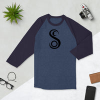 SEO Custom 3/4 sleeve raglan shirt